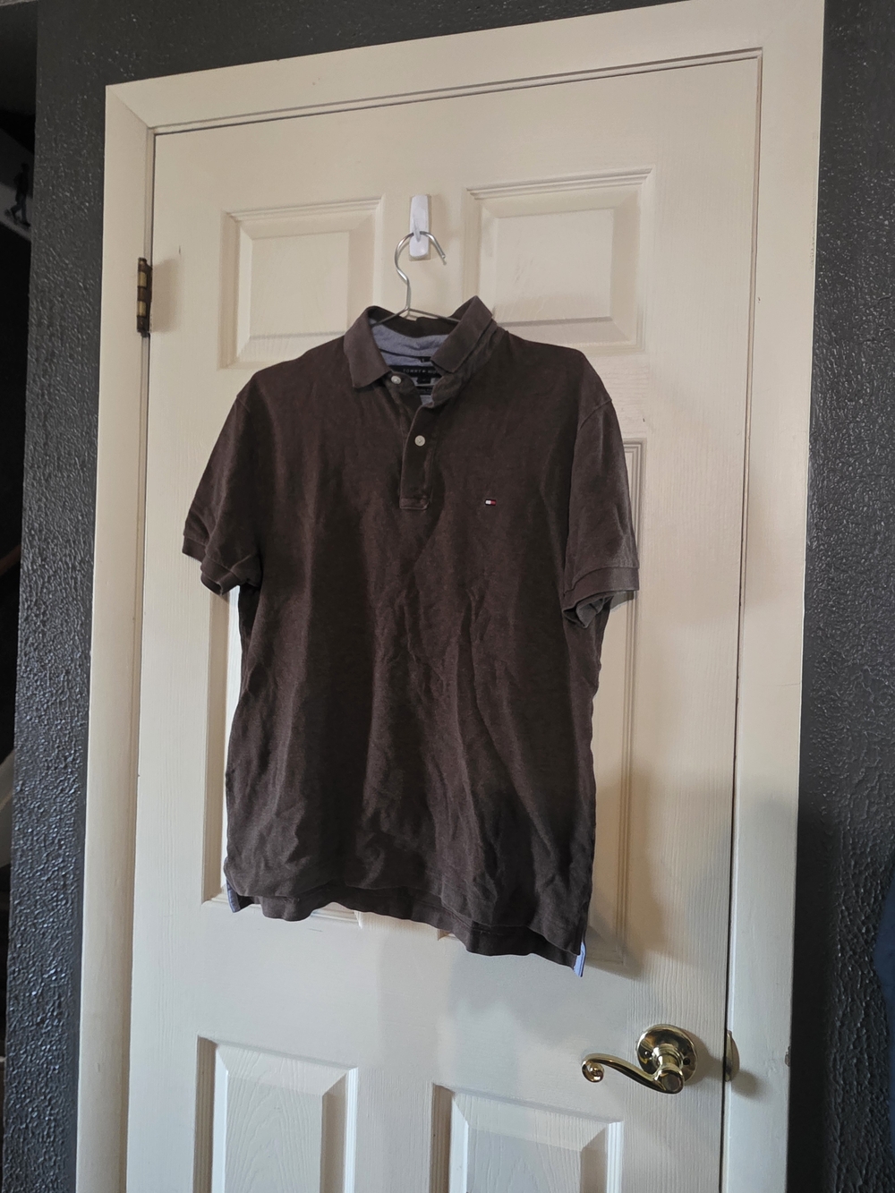 Tommy Hilfiger Brown Short Sleeve Polo Shirt